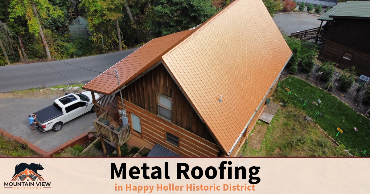 Metal Roof in Happy Holler Historic District
