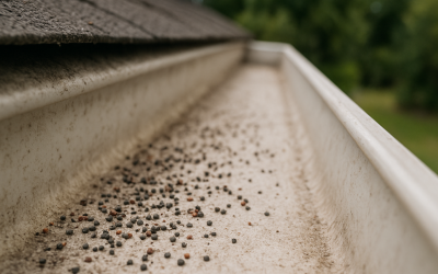 Shingle Granules in Your Gutters: What It Means